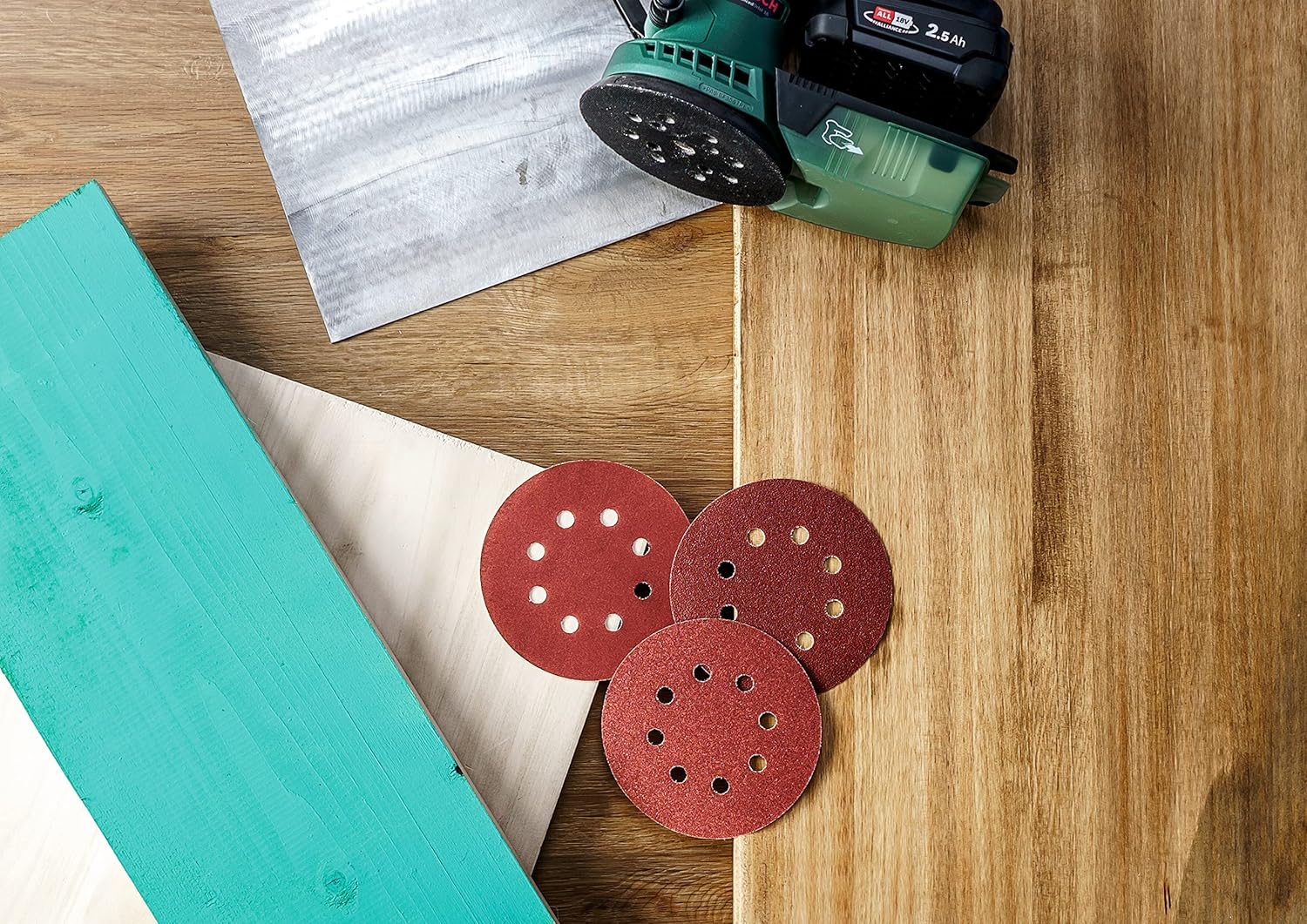 Bosch 25-Piece Sanding Sheet Set (&Oslash; 125Mm, Grit 80/120/240, Accessories for Random Orbital Sanders) image number 1