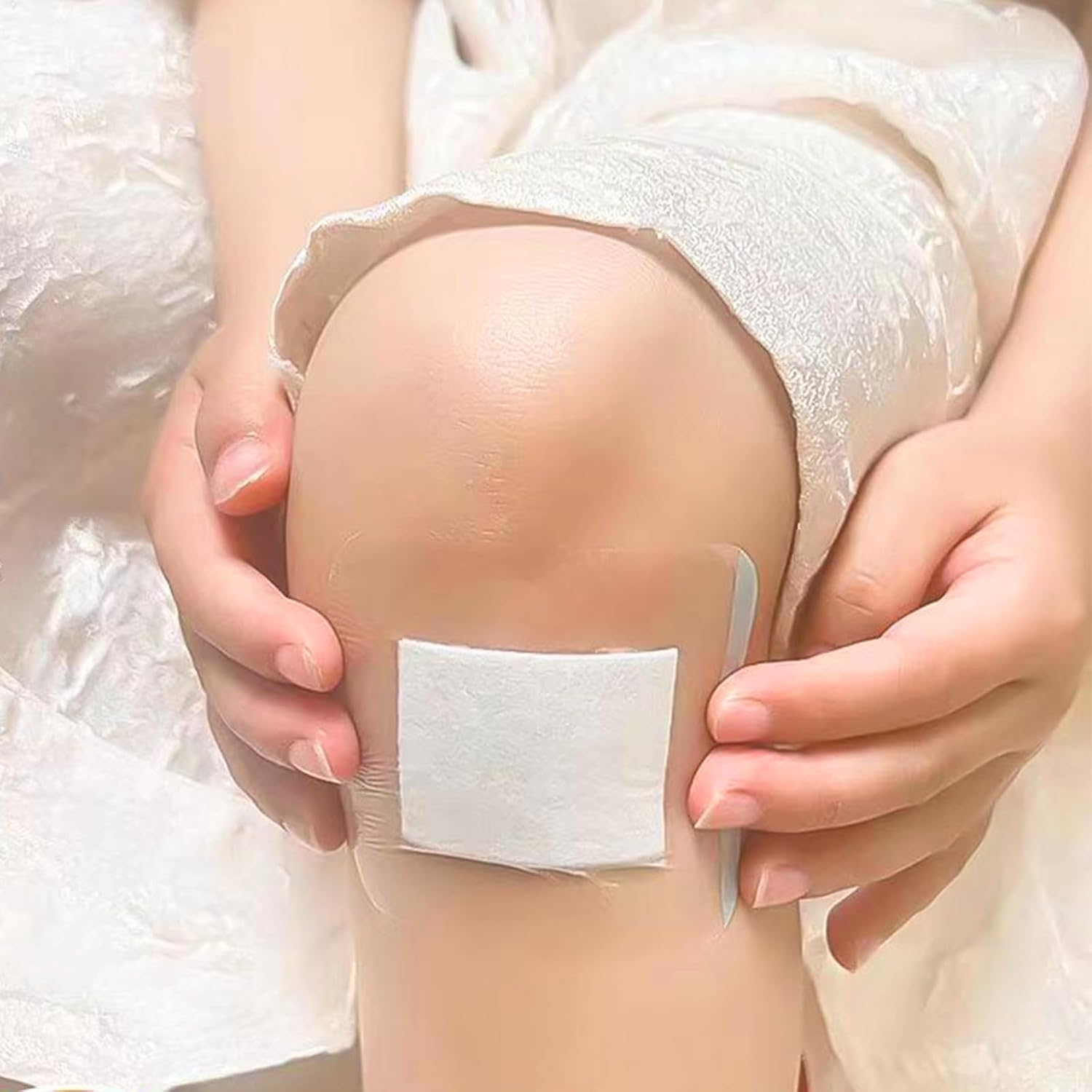 Section Adhesive Island Dressings Pads,Wound Cover Barrier Absorbent Patche,Waterproof Transparent Film Bandage-10Pcs-9 * 9CM image number 1