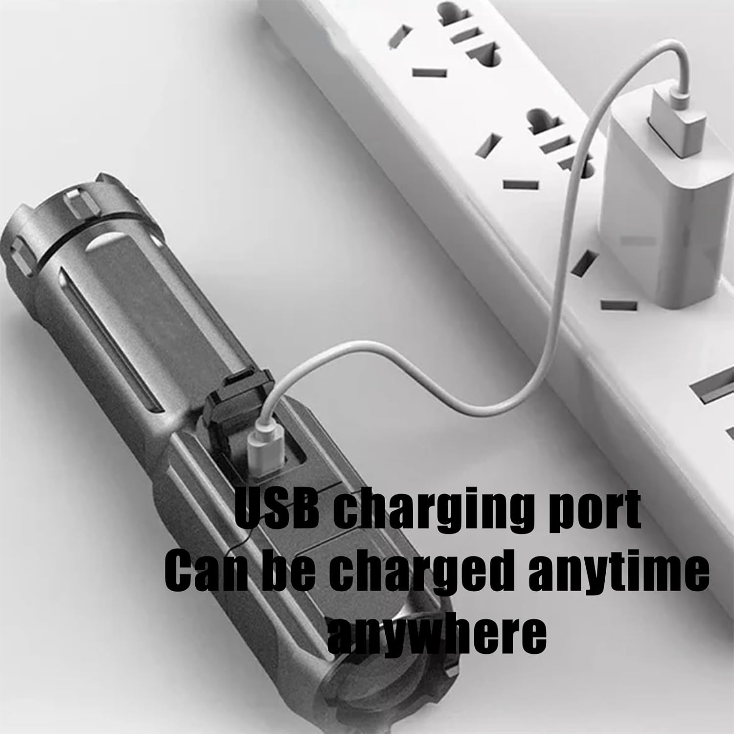 Peachloft Flashlight, Peachloft Powerful LED Flashlight, Adjustable Zoom Mini Flash Light, Rechargeable LED Flashlights 900000 High Lumens Super Bright Tactical, Ipx4 Waterproof /710 image number 4