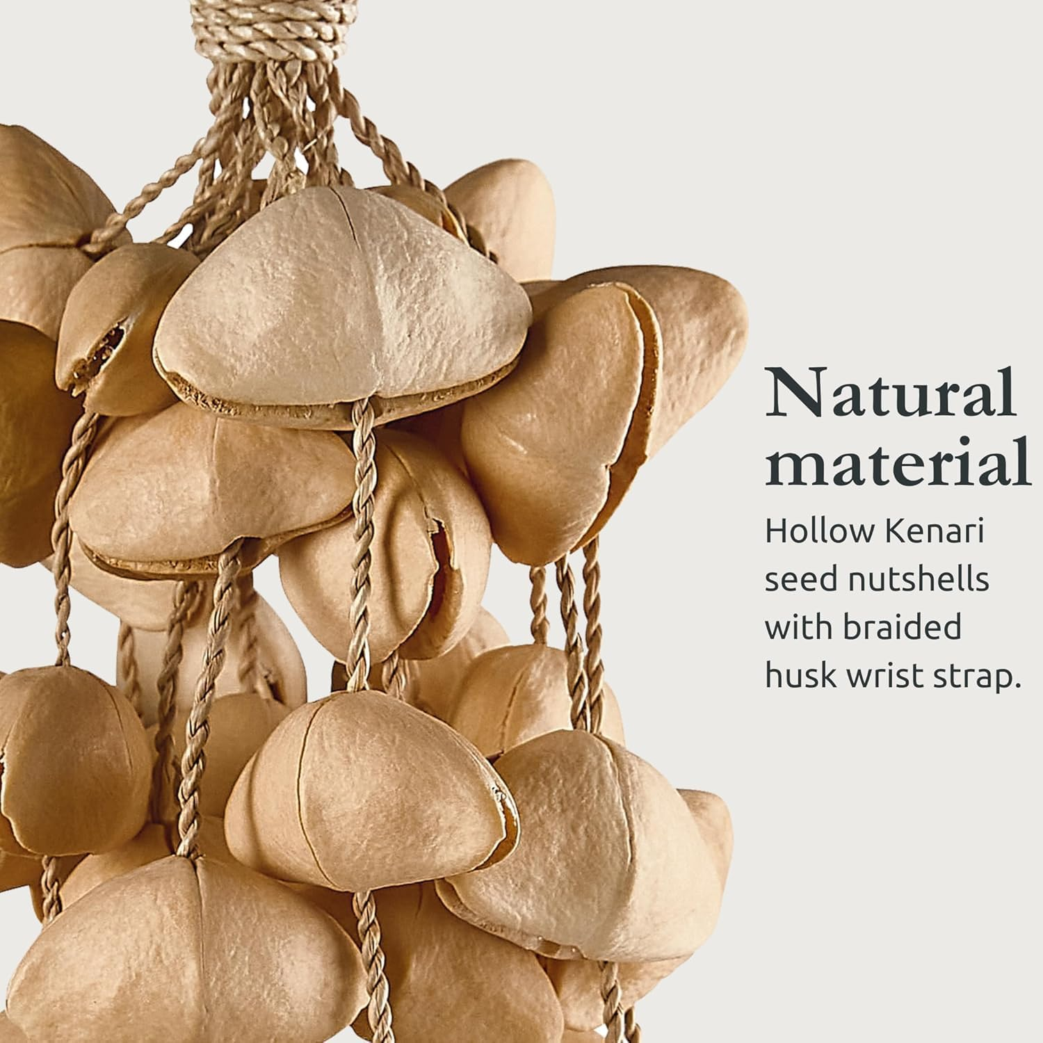 Kenari Seed Shell Shaker &Acirc;&euro;&rdquo; Creates a Soft Soothing Sound for Meditation, ASMR, Sound Therapy or Yoga image number 1