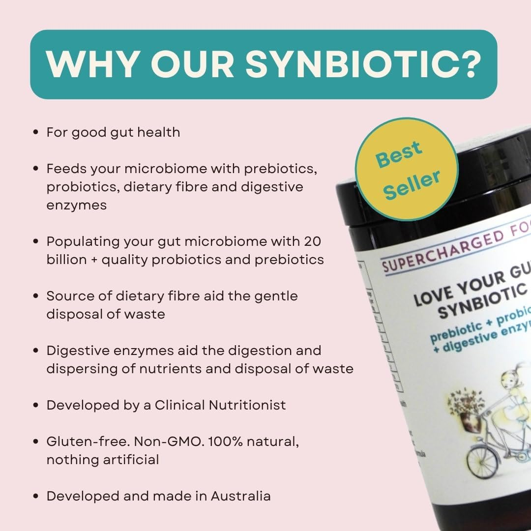 Synbiotic Blend 120G | Probiotic & Prebiotic Food Supplement | Daily Gut Harmony | by Lee Holmes' Supercharged Food | Trusted since 2012 image number 4