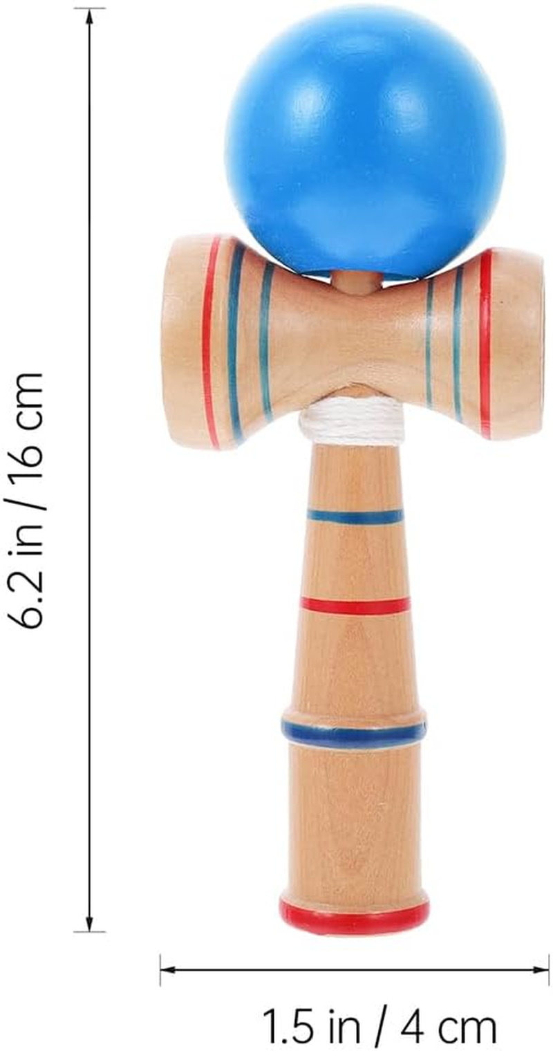 SAFIGLE 2Pcs Educational Toys Kendama Toy for Kids Wooden Kendama Toys Creative Indoor Games and Skill Balance Games, Kids Educational Sports image number 3