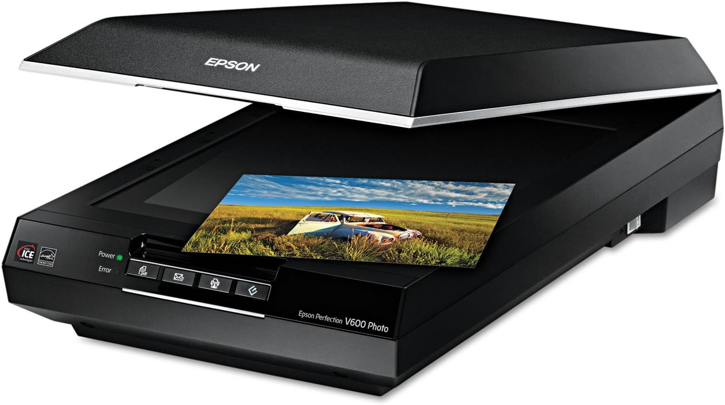Epson Perfection V600 Photo Scanner, Black, B11B198034