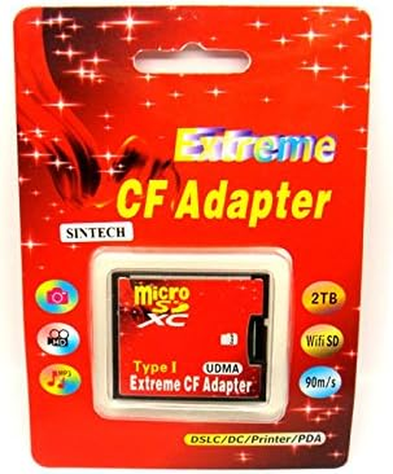 Sintech Micro SD Card to UDMA CF Adapter Card