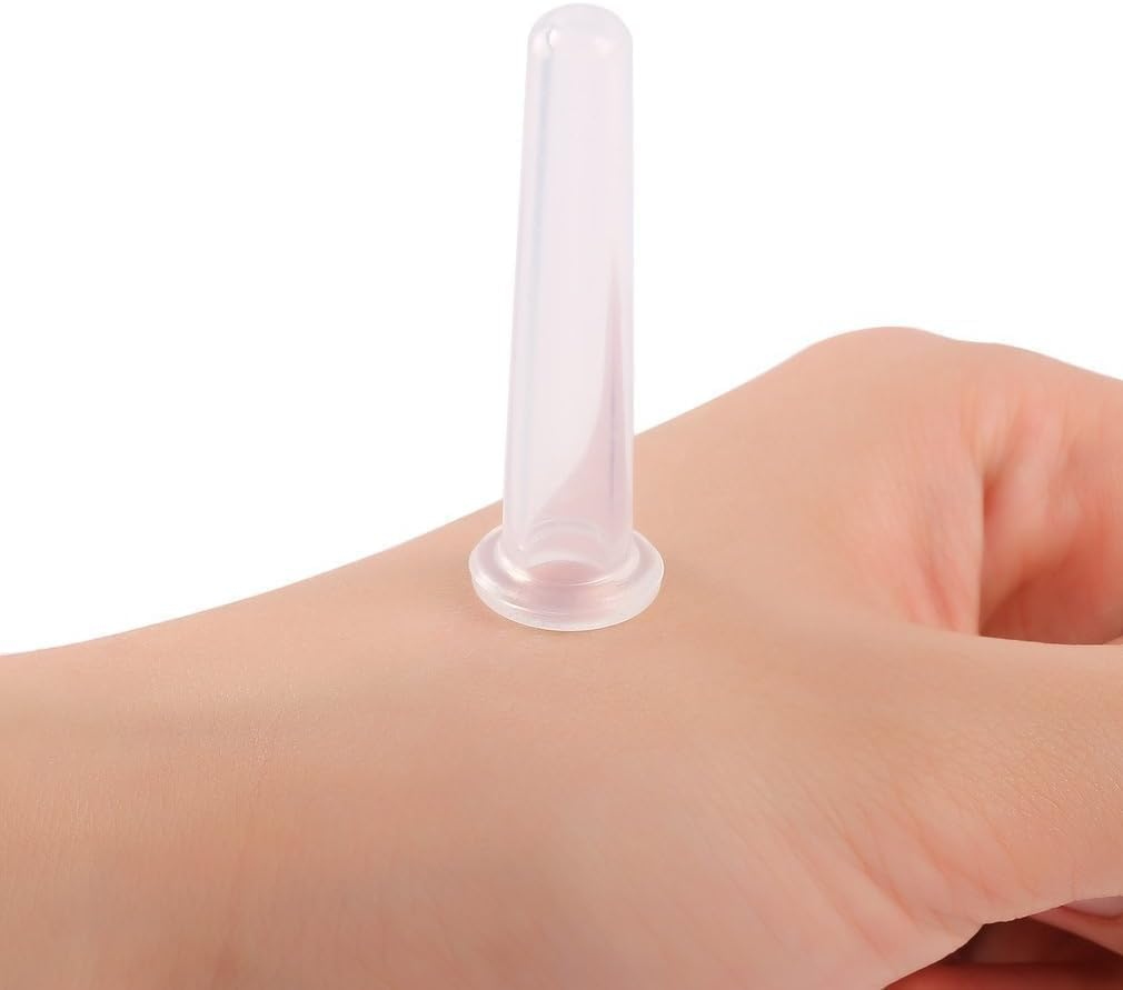 4Pcs Transparent Massage Cupping Set Silicone Mini Facial Cups Face Massager Helper Skin Care Neck Back Eyes Massaging Cup Safe to Use, Don'T Worry about Burns Health Care Products image number 5