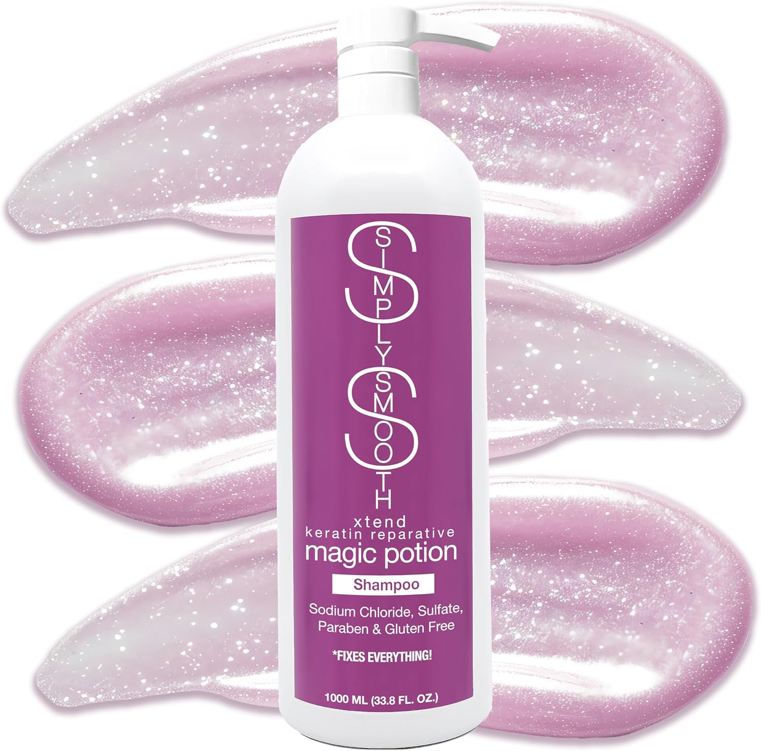Simply Smooth Xtend Keratin Reparative Magic Potion Shampoo - 1000Ml image number 3