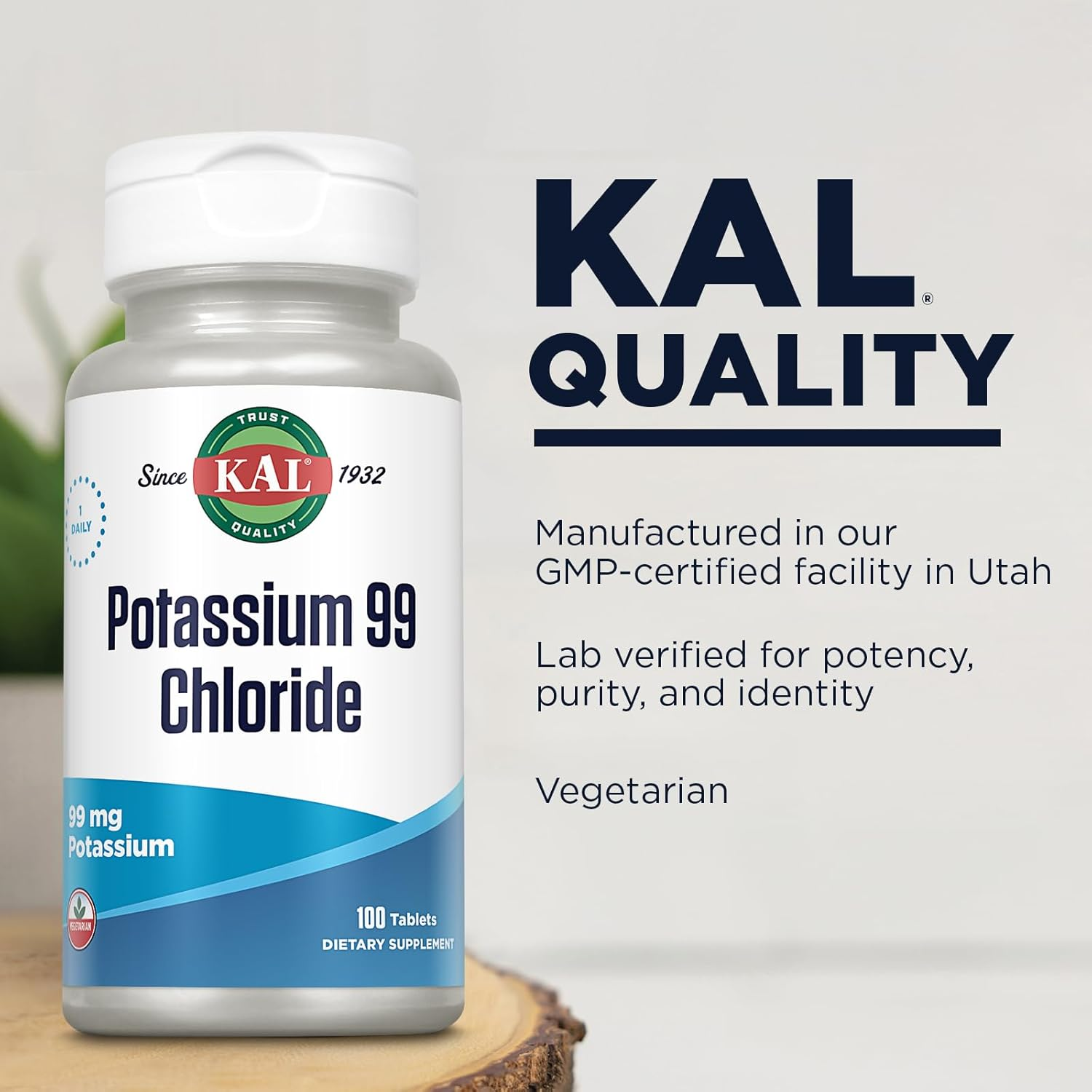 KAL 99 Mg Potassium Chloride, 100 Tabs image number 3