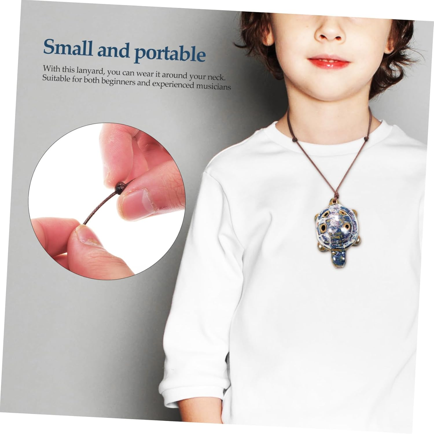 JOINPAYA 2Pcs Turtle 6 Hole Ocarina Mini Musical Instrument Wind Instruments Ocarina Bat Sound Frog Ocarina Necklace Guiro Turtle Pendant Ocarina Skincare Unique Didgeridoo White Porcelain
