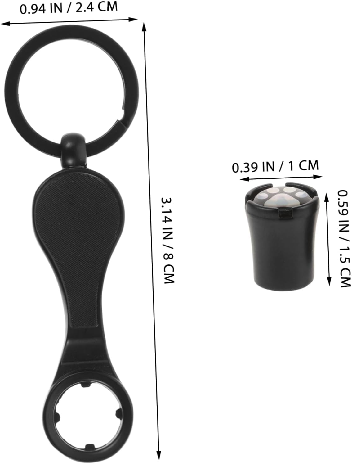 ULTECHNOVO Tire Valve Cap Lightweight Tire Valve Stem Cover Car Wheel Hub Cap Replacement Automotive Part Vehicle Supply image number 3