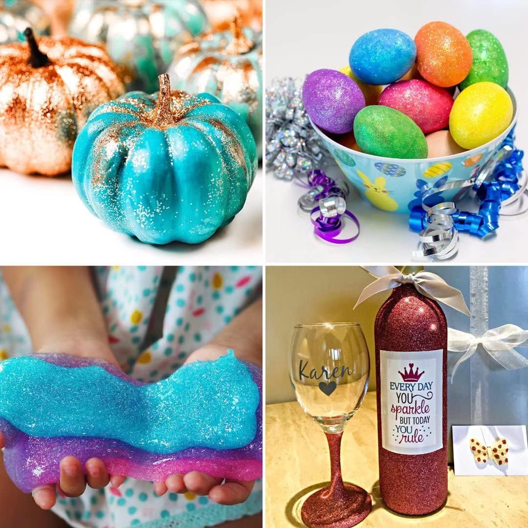 TORC Red Fine Glitter 4 Oz Glitter Powder for Tumblers Resin Crafts Slime Cosmetic Nail Painting Festival Decoration