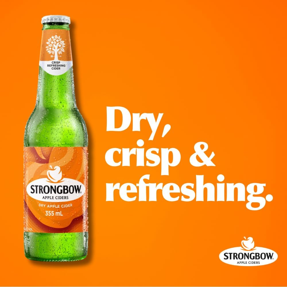 Strongbow Dry Apple Cider Bottle 355 Ml 4 X 6 Pack