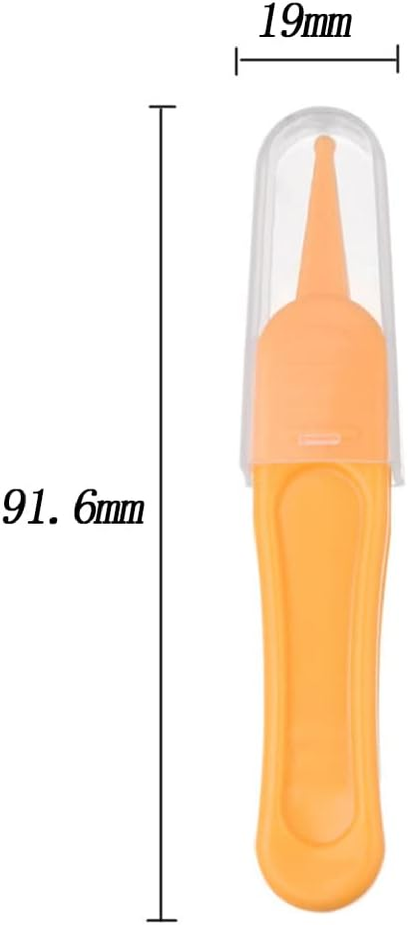 YIUIRUOI 4 Pieces of Baby Cleaning Tweezers with round Plastic Tips Used for Cleaning Ear Canals, Nasal Passages, and Umbilical Dirt. image number 3