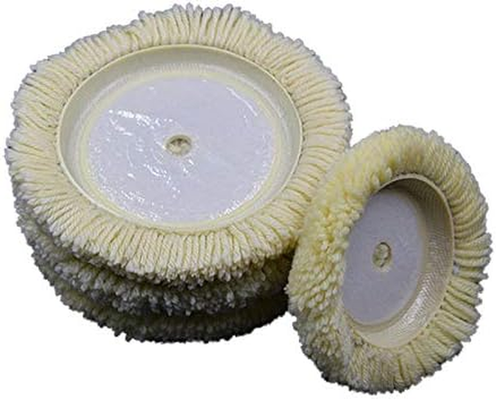 150Mm / 180Mm Wool Polishing Pads, 1Pc Self-Adhesive Buffing Pads Wheel Pad Polishing Disc for Car & Boat Polishing, Waxing, Sealing image number 1