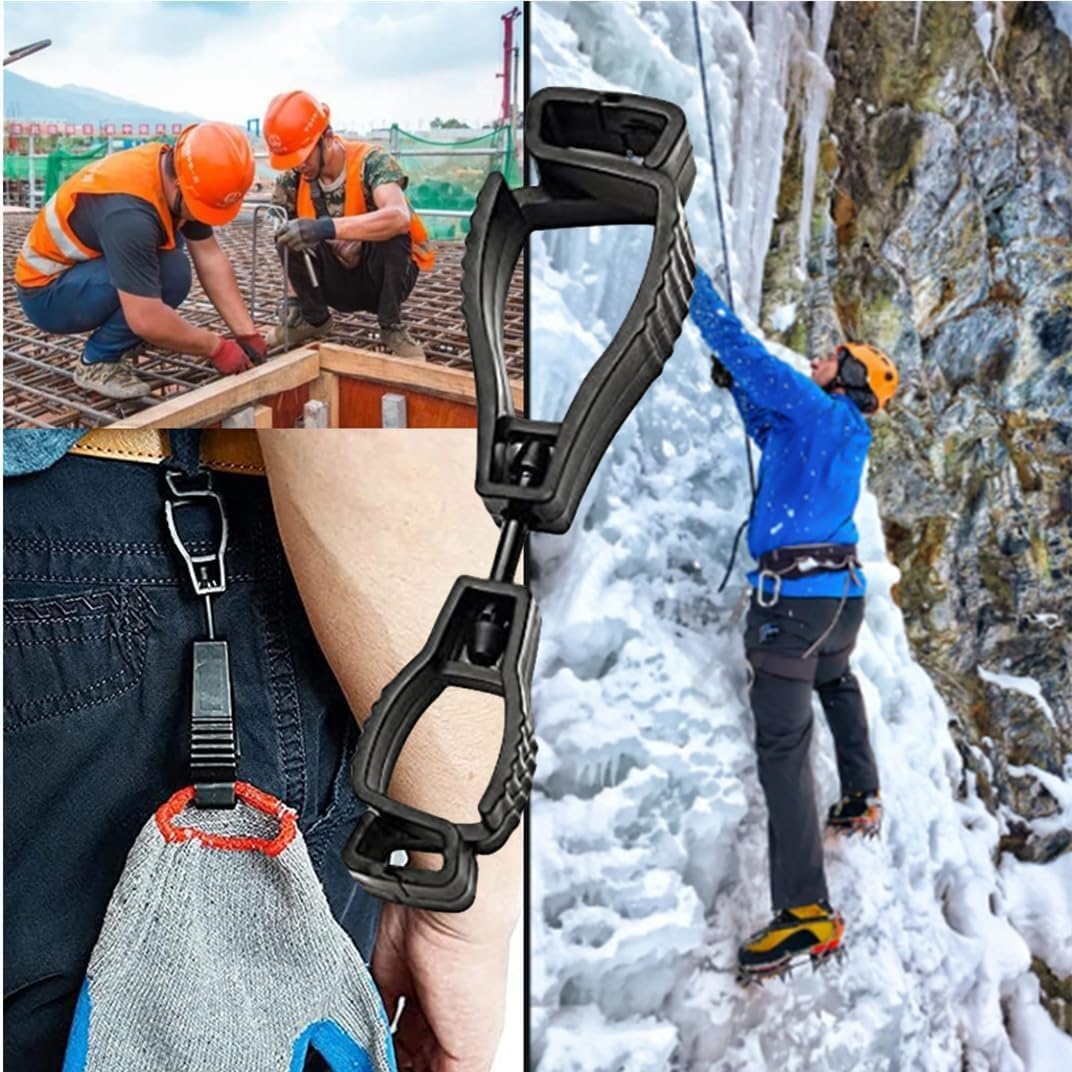 6 PCS Glove Clips, Anti-Loss Waist Buckle Clip, Work Safety Guard Labor Keeper, Grabber for Safety Work image number 3
