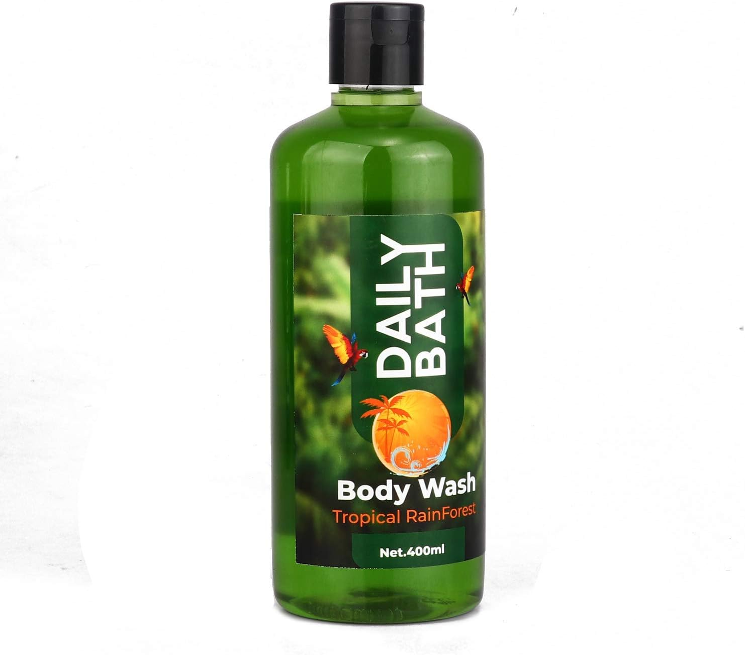 All Skin Types Daily Bath Body Wash for Men and Women with Vitamin E and Glycerin for Men and Women (Tropical Rain Forest, 400Ml) image number 2