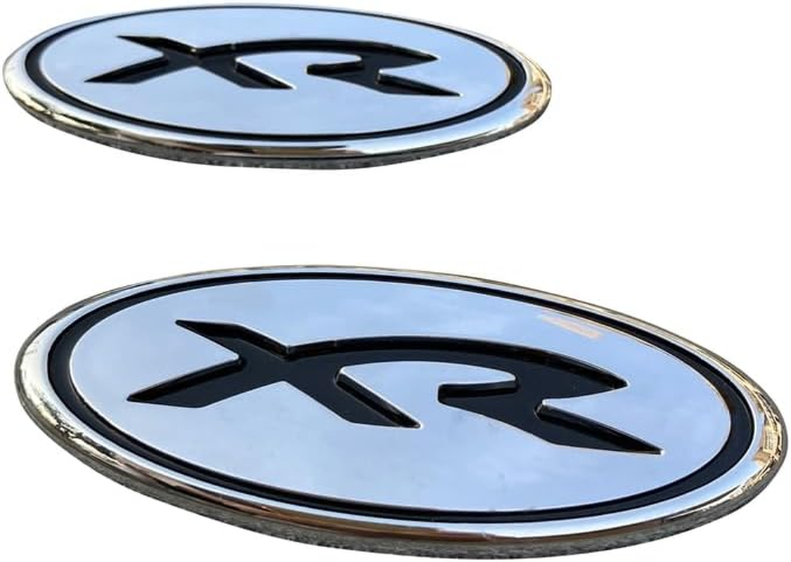 XR Front Grill & Rear Boot Badge Set of 2 for Ford BA BF Series Falcon XR6 XR8 Sedan Ute image number 1