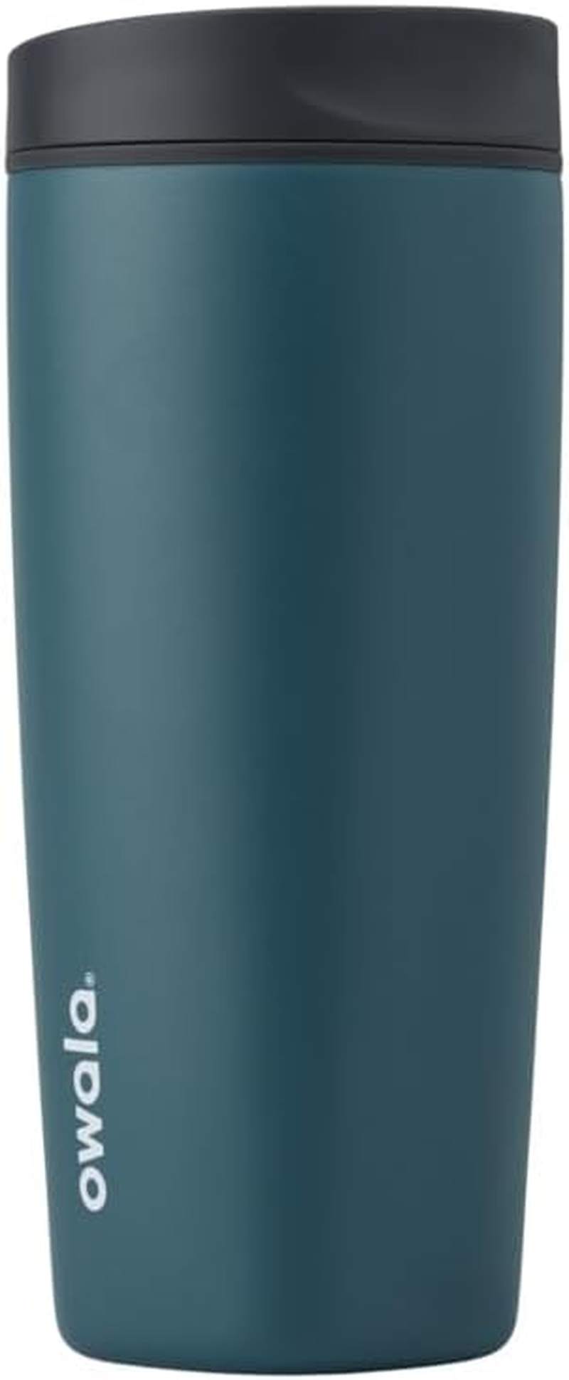 Owala Smoothsip Slider Insulated Stainless Steel Coffee Tumbler, Reusable Iced Coffee Cup, Hot Coffee Travel Mug, BPA Free 12 Oz, Pucker Up
