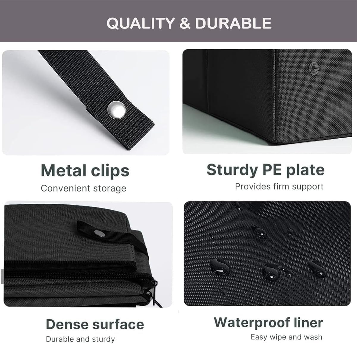 Factory Stock Portable Foldable Travel Cat Litter Box with Lid and Handle, Waterproof and Durable Fabric, Standard Size, Easy to Clean, Compact Design for Indoor and Outdoor Use