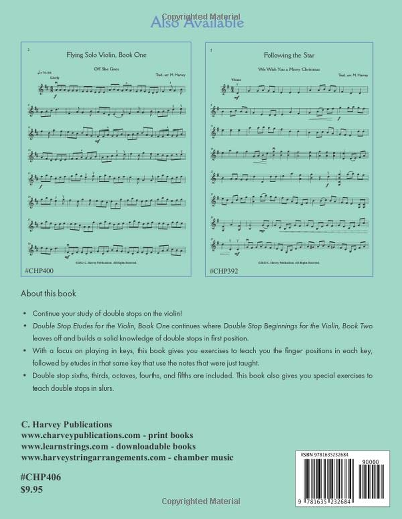 Double Stop Etudes for the Violin, Book One image number 1