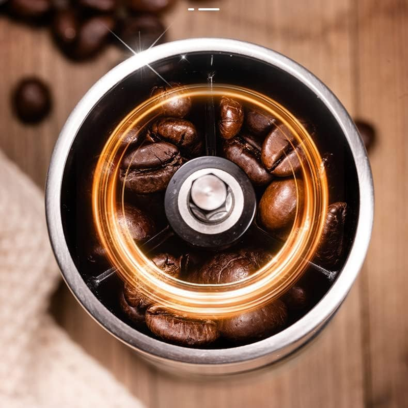 Burr Coffee Grinder Manual Coffee Grinder Stainless Steel Hand Coffee Grinder Coffee Machine with Grinder Coffee Bean Grinder with Conical Ceramic Burr Adjustable Settings image number 2