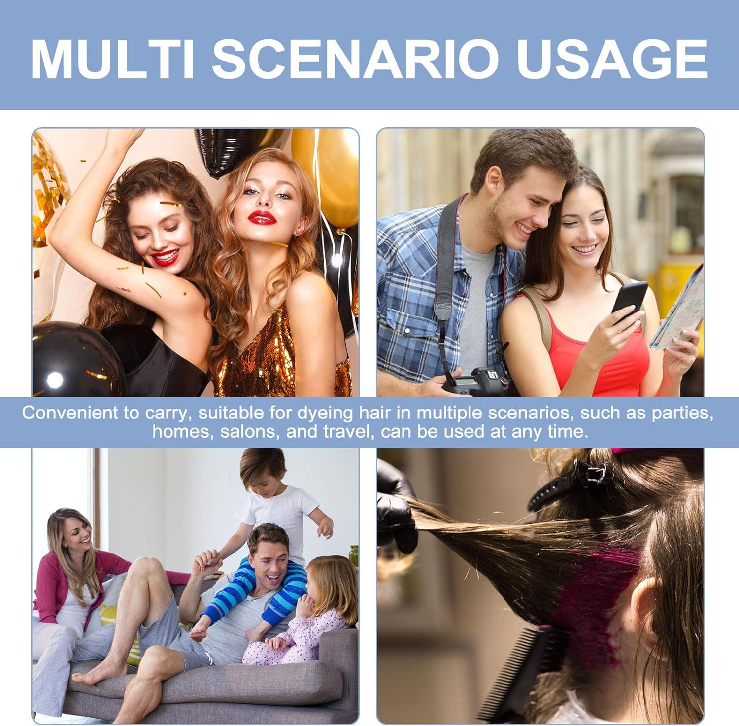 2 Packs Silicone Hair Oil Applicator, 2.7 Ounce Root Comb Applicator Bottle for Hair Dye, Hair Dye Comb Brush, Scalp Oil Applicator Bottle image number 3