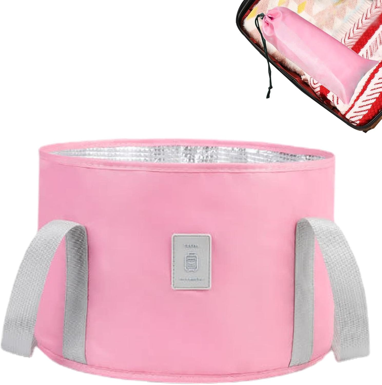 Insulation Foot Soaking Bag,Portable Travel Foot Bath Tub Foot Soaking Bath Basin - Pedicure SPA Washing Container Bag Foot Soaking Basin Home Travel Outdoor Camping
