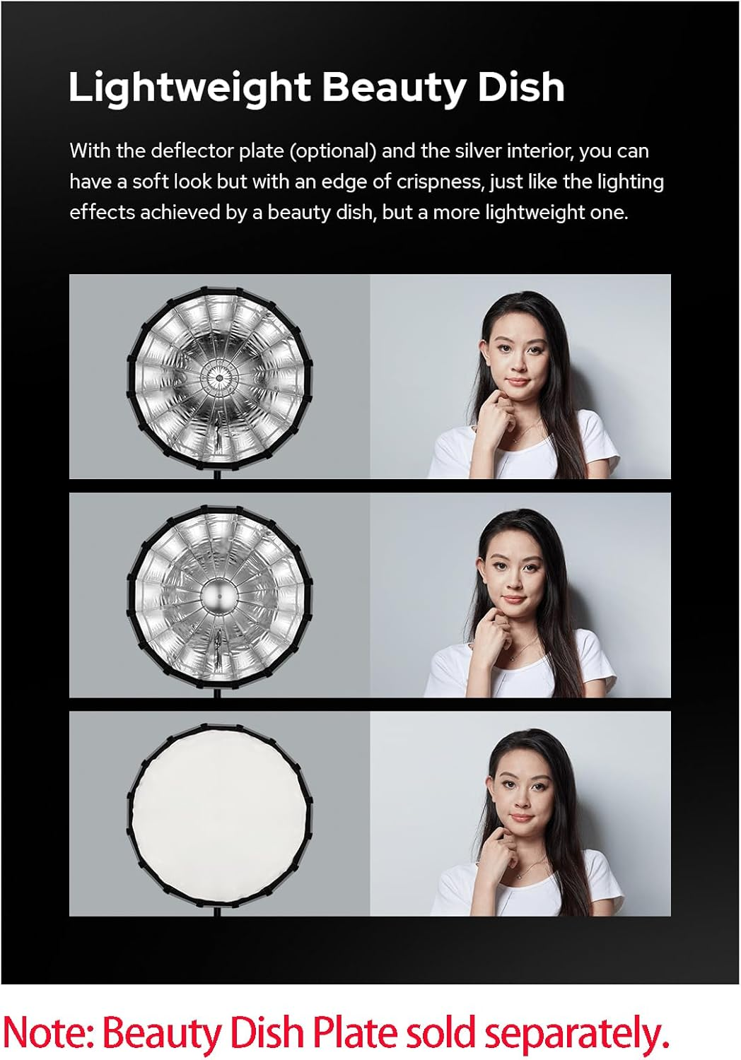 Godox Softbox Godox S65T 65Cm/25.6In Quick Release Umbrella Softbox, Bowens Mount with Removable Front and Inner Diffusers for Photography, Live Streaming and Travel image number 6