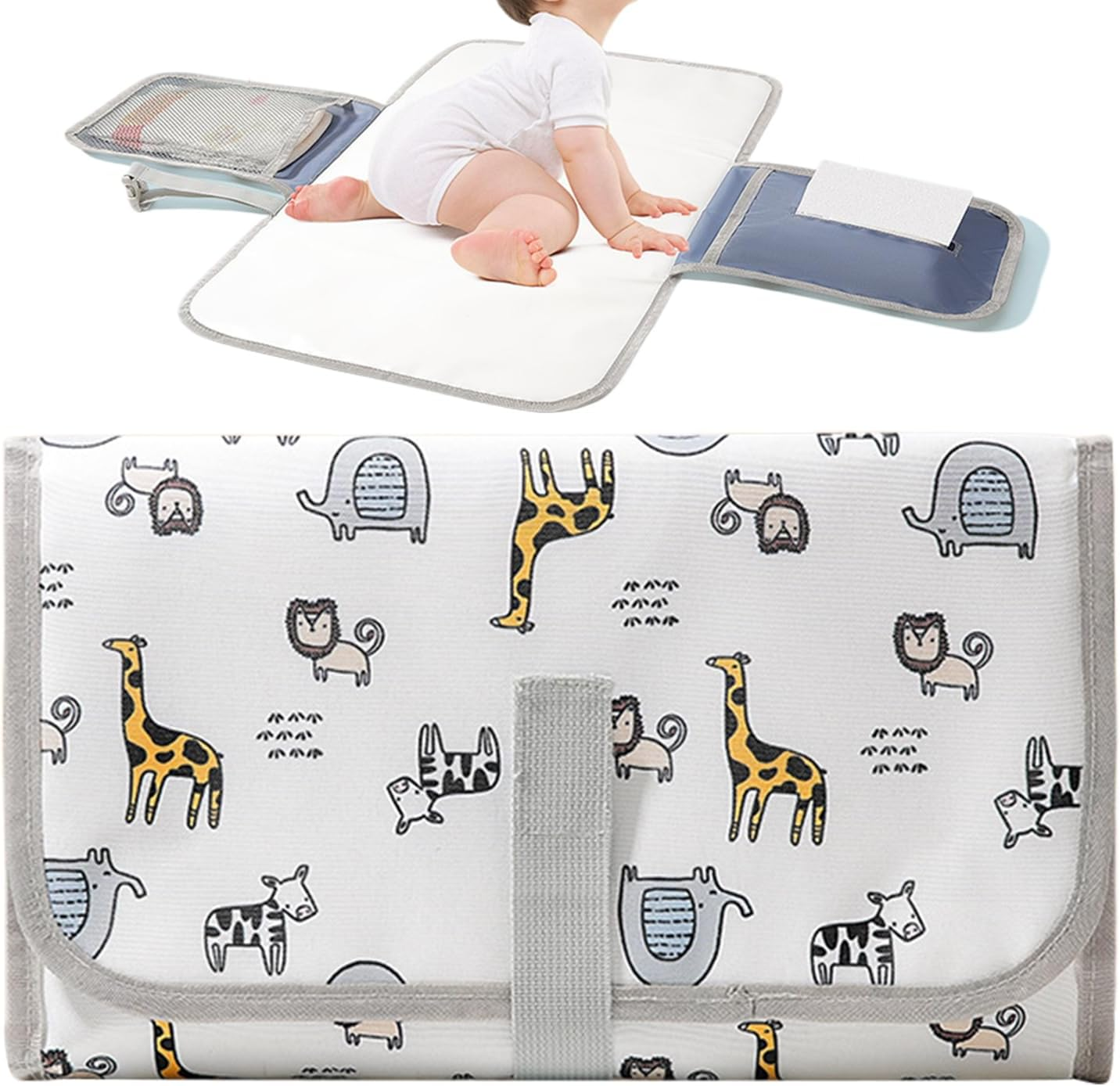 Diaper Changing Pad | Portable Toddler Changing Pad,Travel Supplies Stroller Accessories for Nursery Daycare Hospital Postpartum Parents Camping Mom Dad Picnic