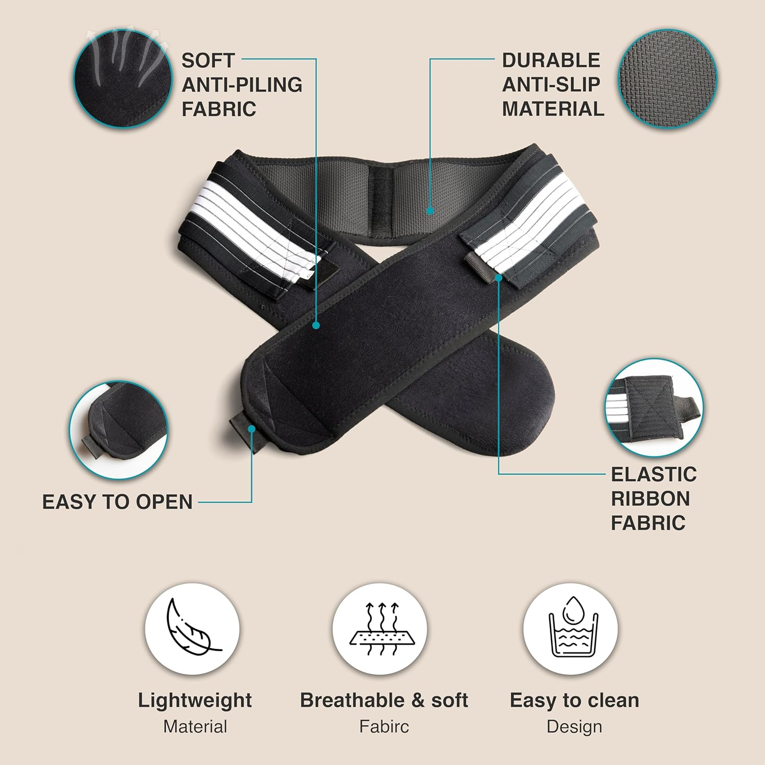 Wonder Care Sacroiliac SI Joint Hip Belt Pelvic Support Belt Lower Back Support Brace for Men and Women - Trochanter Belt - Sciatica Pelvis Lumbar Hip Pain Relief_Fits to 32"-47" image number 4