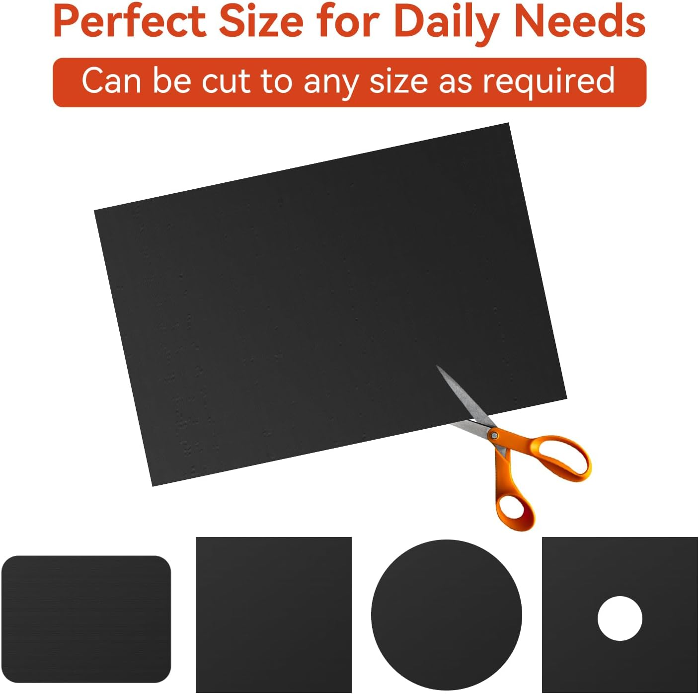 Oven Liners for Bottom of Electric Gas Oven - 3Pack Large Heavy Duty Oven Mat, Non-Stick Oven Floor Protector Liner, Reusable Heat Resistant Stovetop Air Fryer Grill Baking Mat Easy to Clean 23"X15.7" image number 4