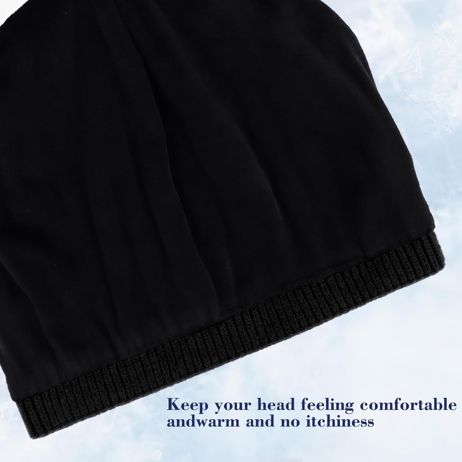 Hebenie Beanie Hat Men - Winter Hats Thermal Trawler Beanie Hats Soft Classic Knitted Cuffed Beanies Gifts for Men image number 1