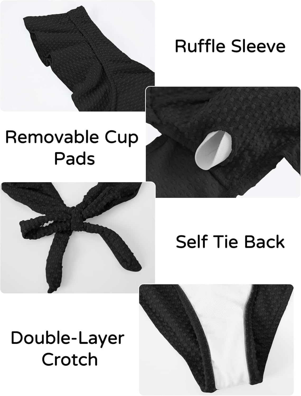 KEOYA Summer Maternity Swimsuit V Neck One Piece Swimsuit Ruffled Monokini Pregnancy Swimwear image number 3