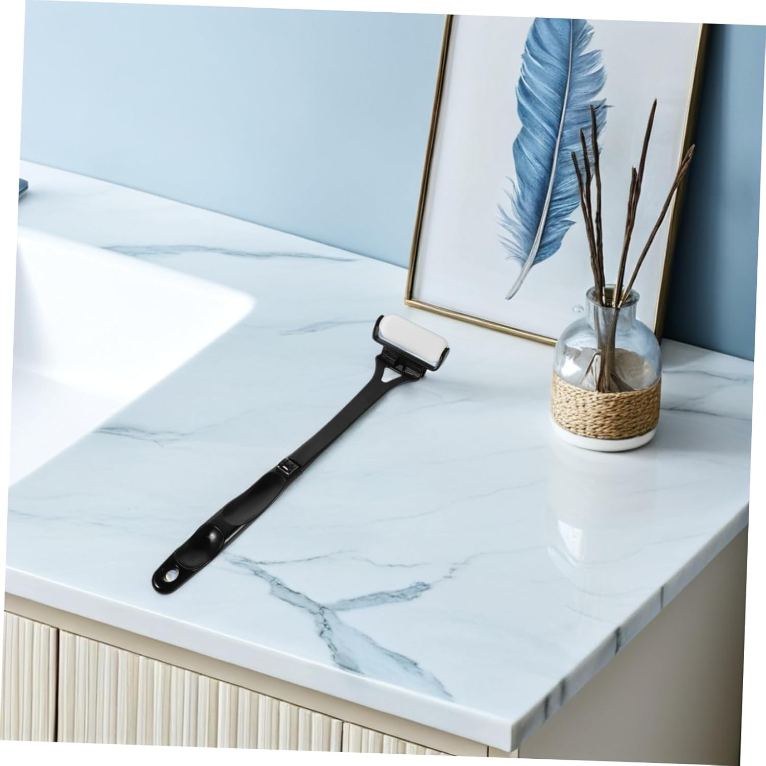 LRXIYODE Back Lotion Applicator for Sunscreen and Moisturizer Folding Handle Roller Wheel for Easy Application Back for Men Women image number 3