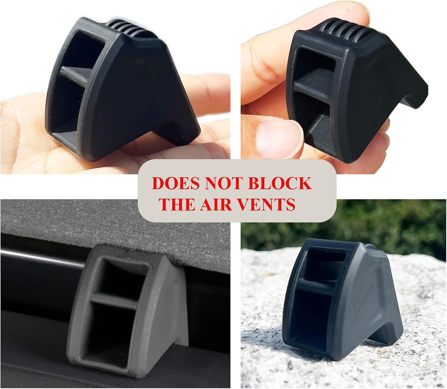 2Pcs Air Freshener Adapter Compatible with 2024-2025 Tesla Model 3 & 2025-2026 New Model Y Juniper Launch Series Air Vent Silicone Clip (Air Freshener Not Included) image number 1