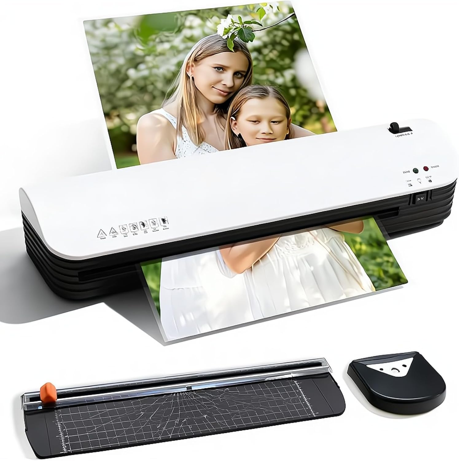 Mingzhe SL399 Laminator Machine Set A3 Size Hot and Cold Lamination 2 Roller System with 25 A3/A4/A5/A6 Laminating Pouches Corner Rounder for Home Office School Supplies, AU Plug image number 4