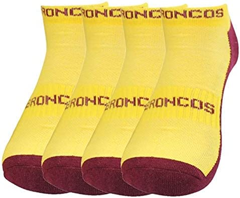 NRL Brisbane Broncos Heavy Duty Reinforced Heel and Toe Work Boot Supporter Socks 4 Pairs | National Rugby League | Men'S Sizes image number 3