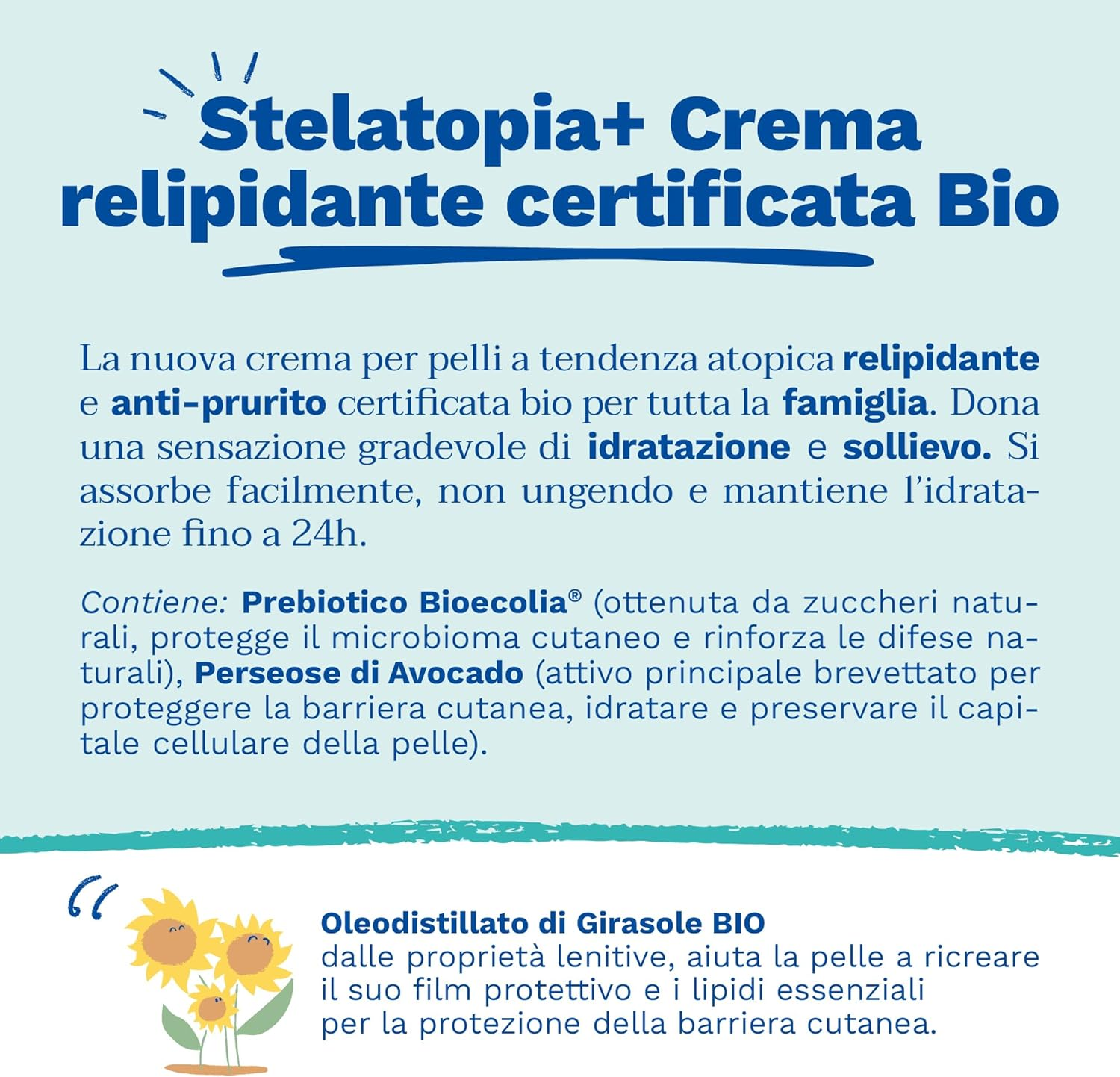 Mustela Stelatopia Anti-Itch Relief Cream Organic, Face and Body, Babies, Children, Whole Family - Extremely Dry Skin or Neurodermatitis, 99% Ingredients of Natural Origin (150 Ml) image number 5