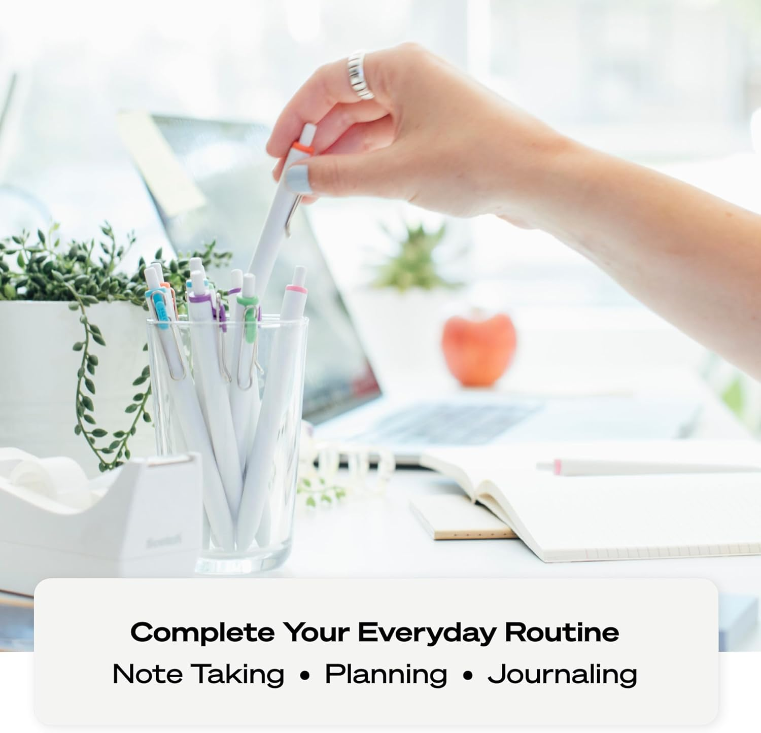 Uni-Ball Uniball One Gel Pen, 12 Black Pens, Medium Point 0.7Mm Gel Pens, Fine Point, Smooth Writing Pens, Home Office Supplies By, Colored Pens, Ink Pens for Journaling, Ballpoint Pens, Bulk Pens