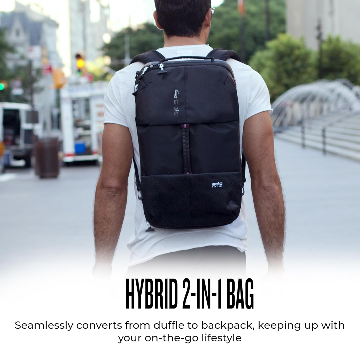 SOLO All-Star Hybrid Backpack, Black, Black (Black) - VAR600-4 image number 5