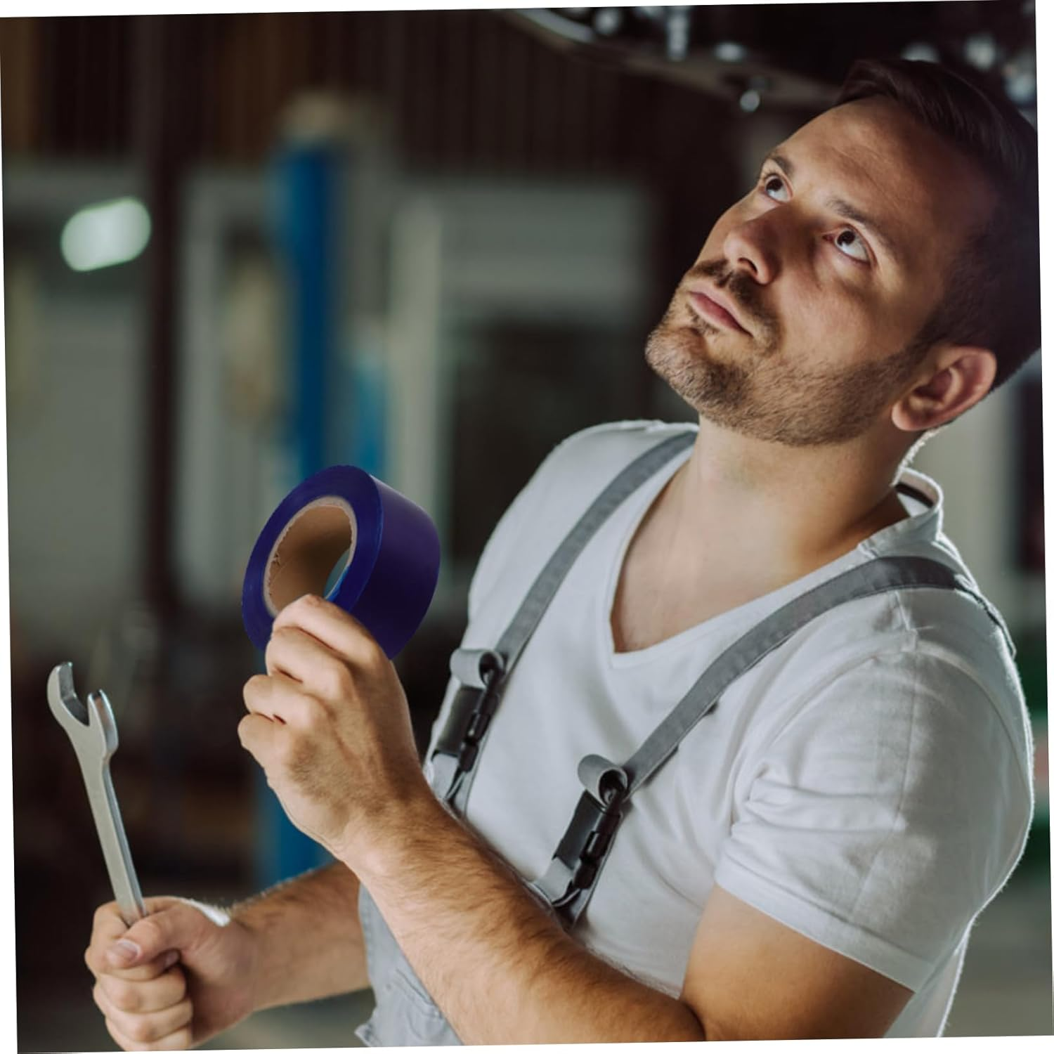 Blue Adhesive Car Rim Tape for Auto Wheels High Adhesion Protective Strip for Mountain Road Vehicles Easy to Install Tire Rim Protector Tape for Hub Protection image number 2