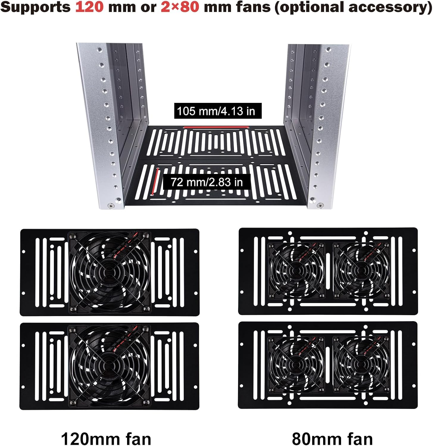 Geeekpi 8U Server Rack Cabinet, Deskpi Rackmate T1 Plus,10 Inch Network Rack for Servers, Network, A/V Equipment, 10.23Inch/260Mm Depth (Silver) image number 1