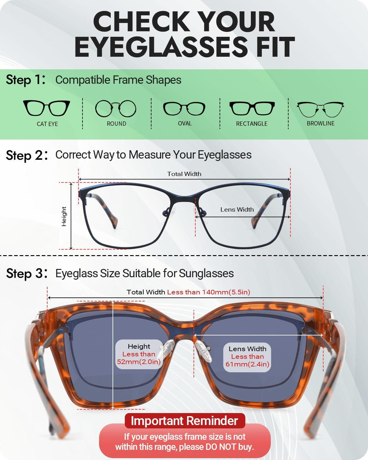 Meeloog Polarized Fit over Sunglasses for Womens, Vintage Oversized Square Covers Sun Glasses UV400 Protection MST0068 image number 1