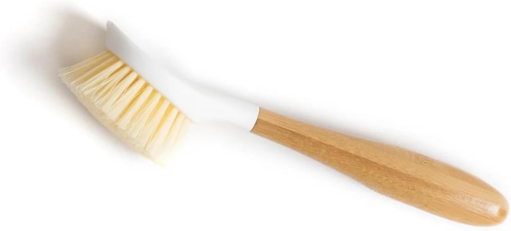 Full Circle Be Good Dish Brush | Eco-Friendly Dishwashing Brush | Made from Sustainable Bamboo & Recycled Plastic | Durable Bristles | Designed to Tackle Caked-On Food & Grease - White image number 6