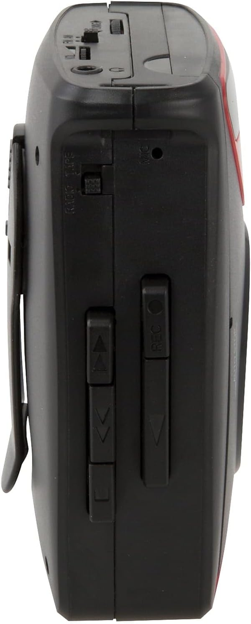 GPX CAS337 Portable Cassette Player with AM/FM Radio/Voice Record (Red/Black) image number 2