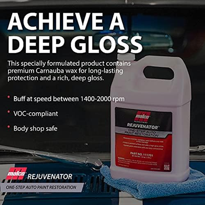 Malco Rejuvenator One Step Automotive Paint Restoration, Car Clear Coat Scratch and Swirl Remover, 32 Fl Oz (111732) image number 3