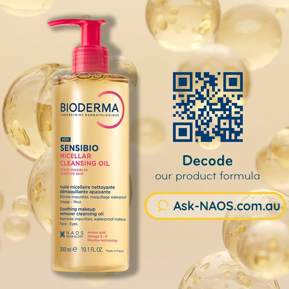 BIODERMA Sensibio Micellar Cleansing Oil - Nourishing Face Cleanser Makeup Remover for Sensitive Skin, 300Ml image number 5