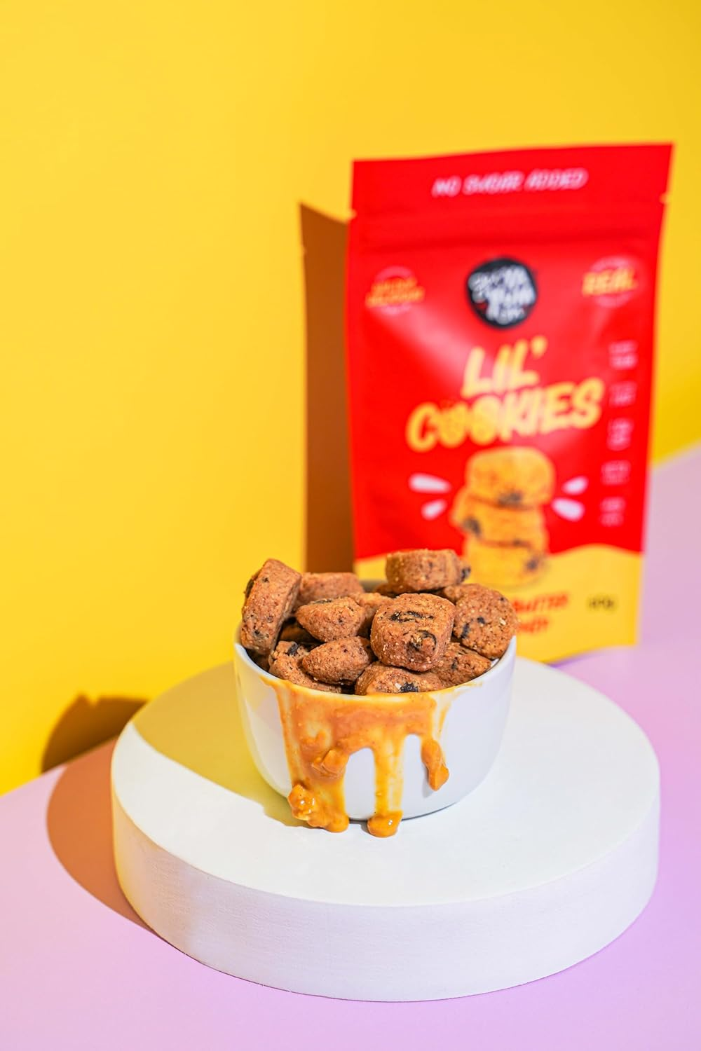 GET YA YUM on - SUGAR FREE PEANUT BUTTER CHOC CHIP COOKIES - NO SUGAR ADDED, GLUTEN FREE, LOW CARB, HOMEBAKED FLAVOUR VALUE PACK 220G