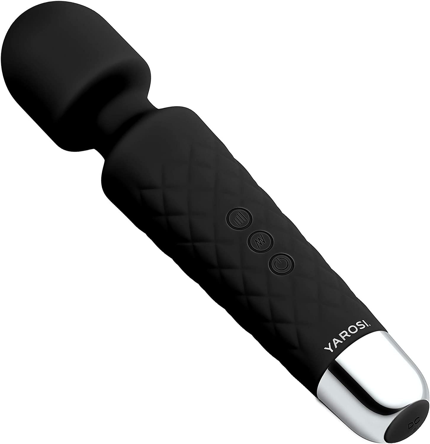 Cordless Therapeutic Massager by Yarosi - Strongest Therapeutic Vibrating Power - Best Rated for Travel Gift - Magic Stress Away - Perfect for Muscle Aches and Personal Sports Recovery - USB - Mini - Black