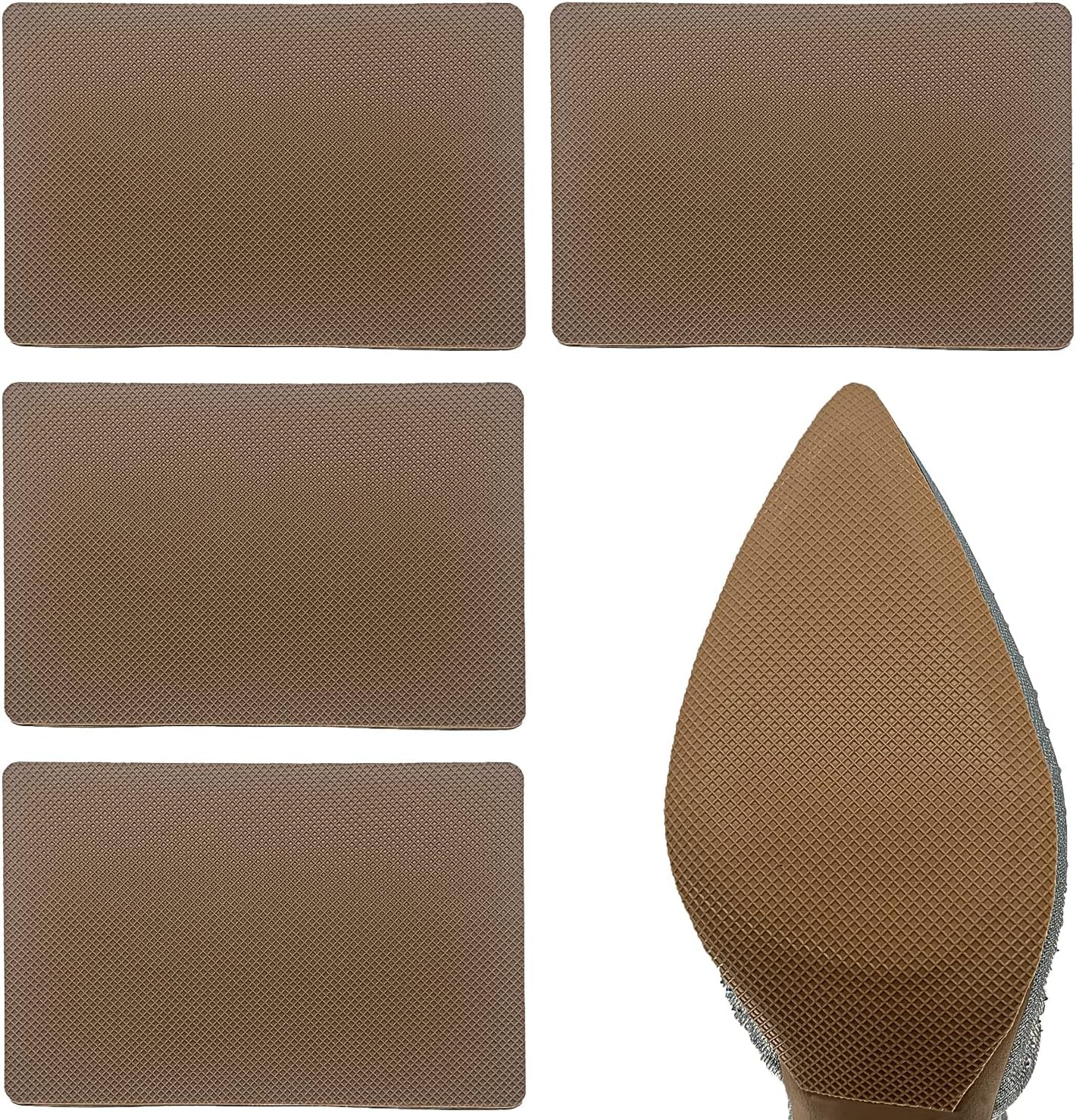 ZBLGO Shoe Sole Protectors Non-Slip Shoe Sole Pads Shoe Bottom Protector Shoes Cushion for High-Heels Leather Shoes Clear 2Pcs