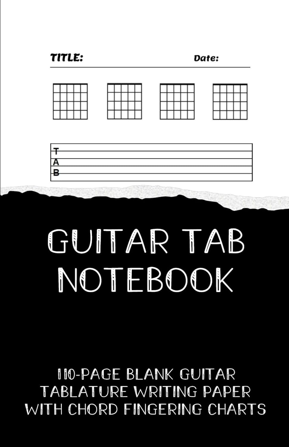 GUITAR TAB NOTEBOOK (Pocket Size): Blank Tablature & Chord Book for Guitar Manuscripts, with Chord Boxes & 6 Line Tabs, A5 Format, 110 Premium Pages. for Students, Teachers, Guitarists & Songwriters